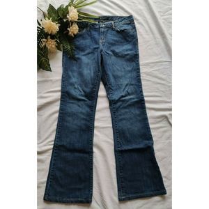Calvin Klein Jeans Medium Dark Wash Denim Flare Jeans Size 6